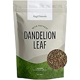 MagJo Naturals Wild-Harvest Dandelion Leaf (16 ounces) Cut & Sifted, Non-irradiated, Taraxacum officinale, Bulk 1 Pound, herbal infusion, te diente de leon organico