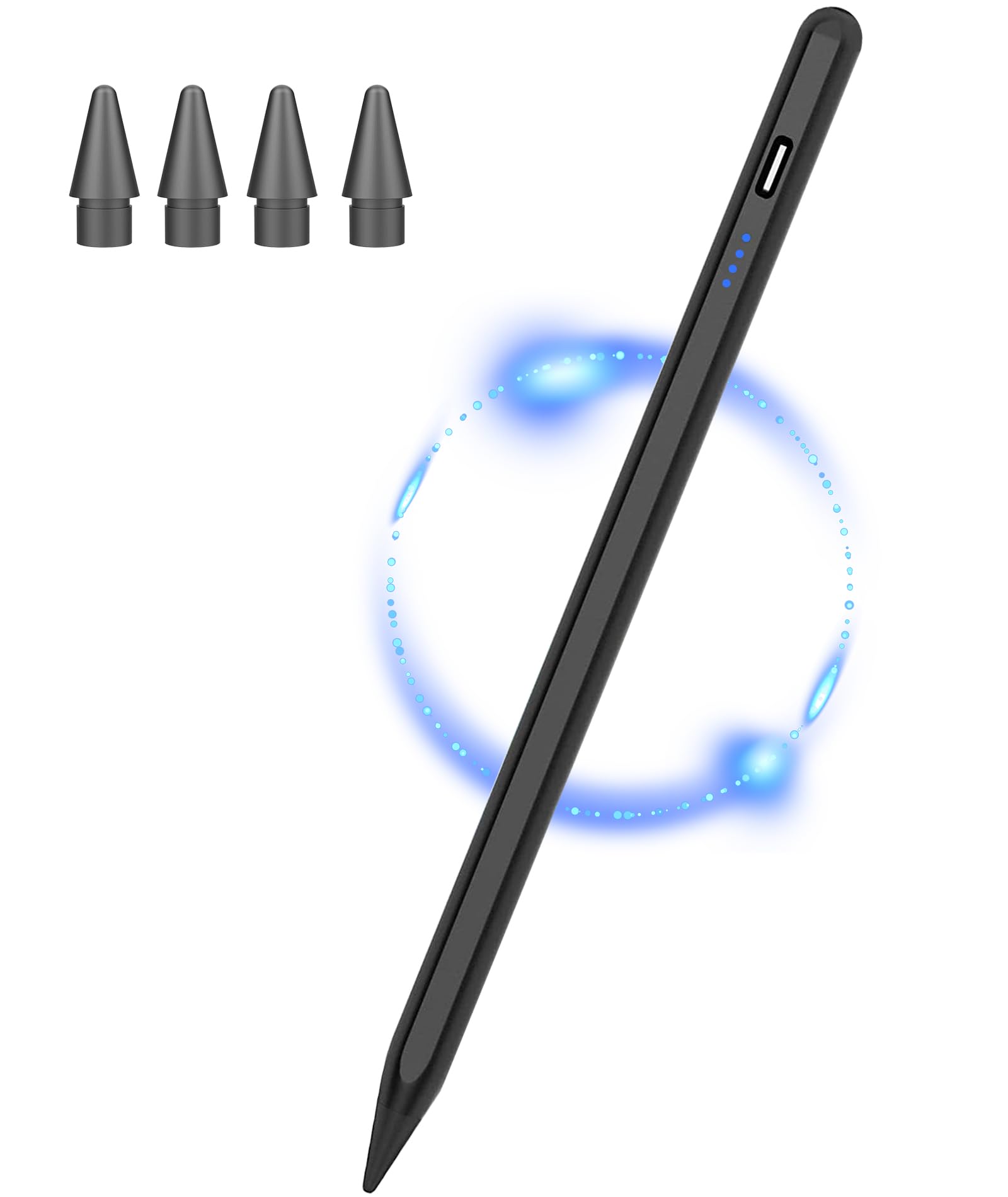 Active Stylus Pen for iPad(2018-2023) with Tilt Sensitivity, Palm Rejection, Kenkor Pad Pencil 9th Generation Compatible with Apple iPad Pro 11/12.9", Mini 5/6/Air3/4/5, 6/7/8/9/10