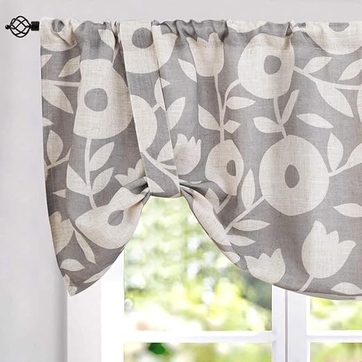 Amazon Com Valances For Windows Linen Textured Valance Curtains