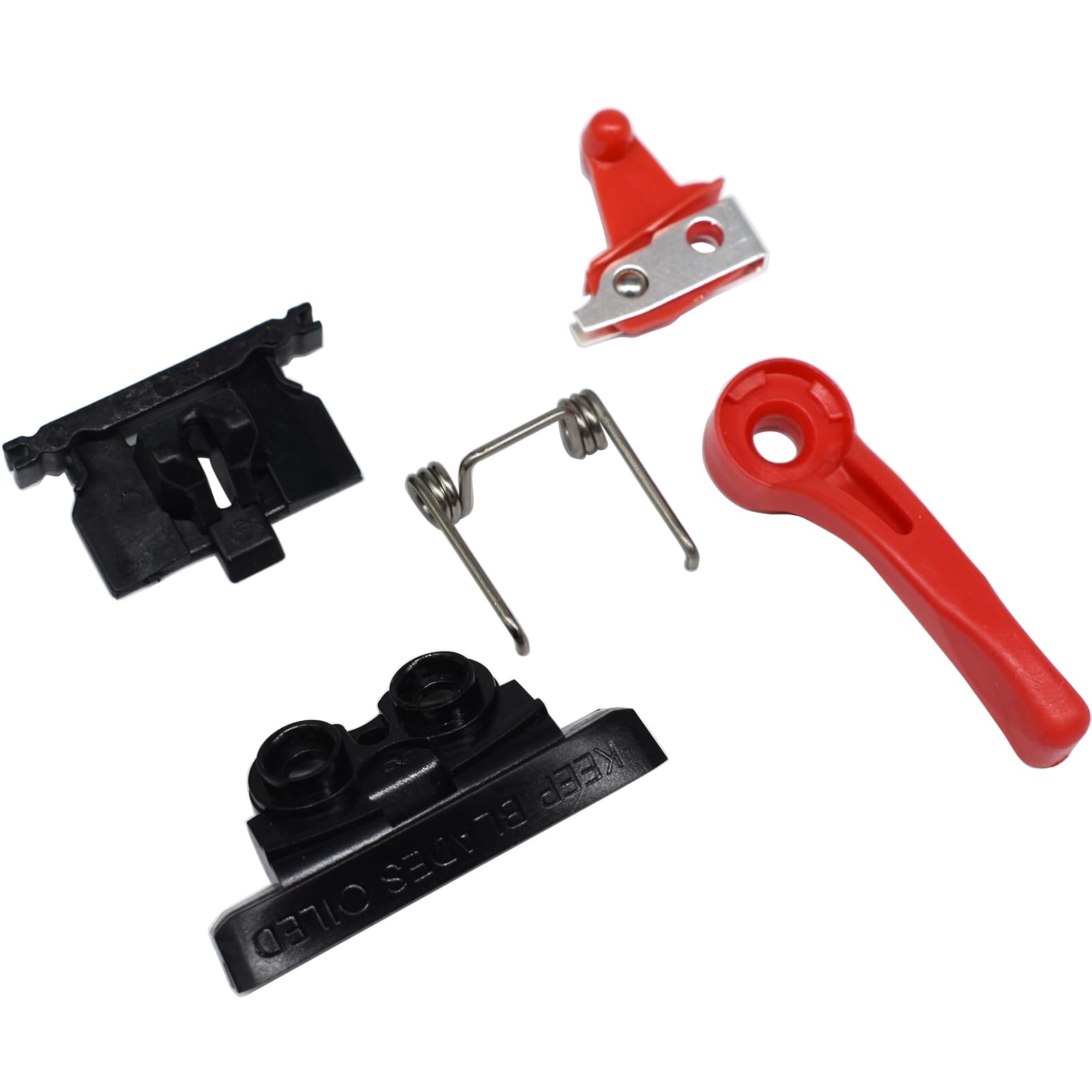 Professional Hair Clipper Accessories Repairing Parts, Adjusting Lever, Latch Plate, Switch Button, Spring Tension, Cam Follower Compatible with Wahl Magic Clip 8148 8591 8504 1919 (Red) โ image 1