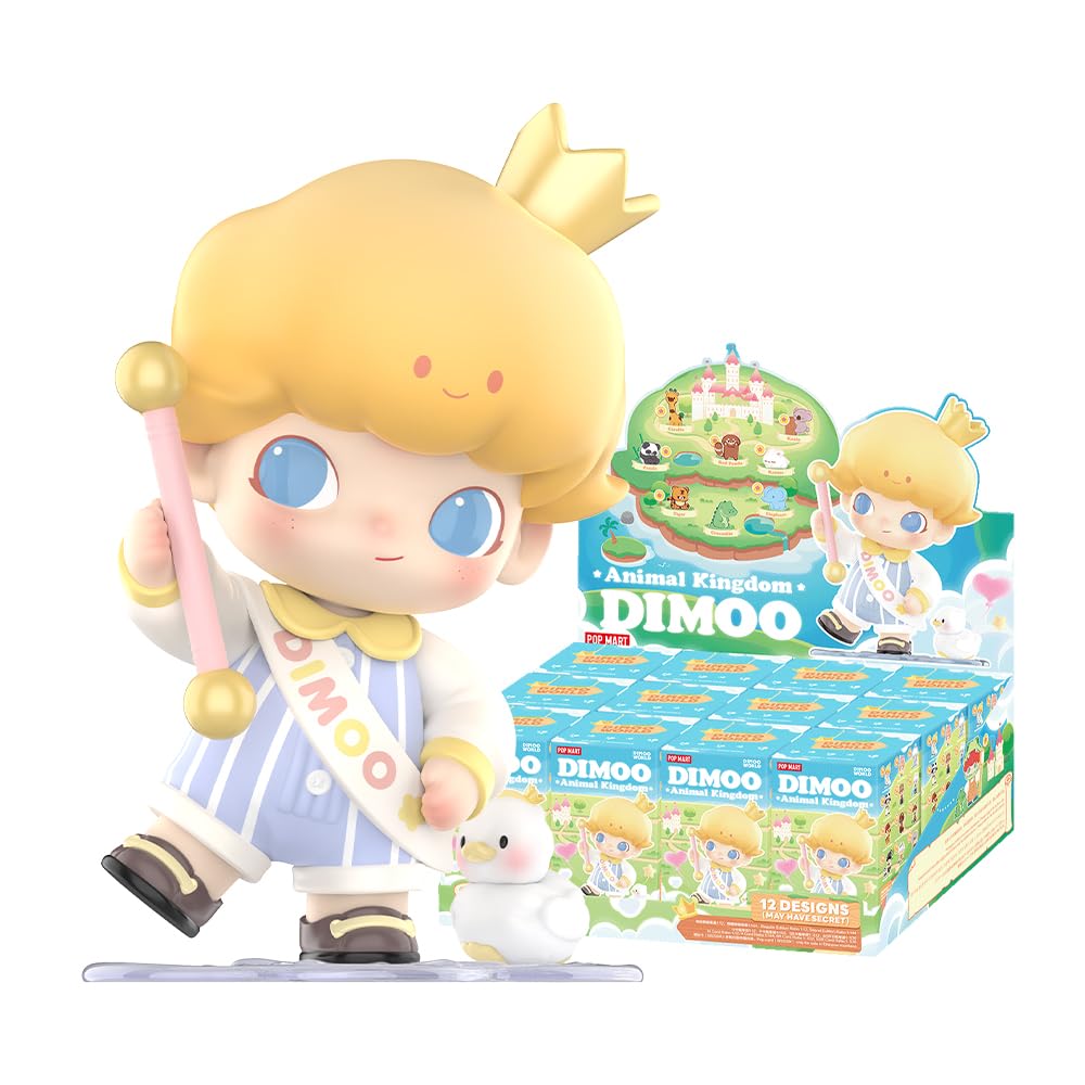 POP MART DIMOO Animal Kingdom Series Whole Set（12Boxes） 2.5 inches Articulated Character Premium Design gifts for women Fan-Favorite blind box Collectible Toy Art Toy Action Figure — image 1
