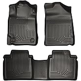 Husky Liners Weatherbeater Floor Mats | Fits 2007-2011 Toyota Camry | Front & 2nd Row, 3-pc Black - 98511