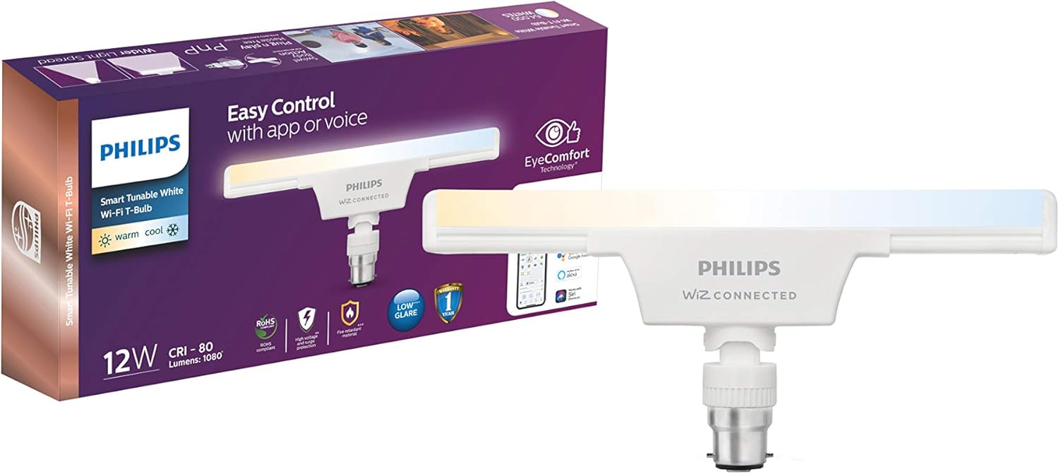 Buy Philips Smart WiFi LED TBulb 12Watt WiZ Connected (Pack of 1