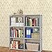 3-tier Storage Cube Closet Organizer Shelf, DIY 6-cube Bookcase Cabinet without Doors for Bedroom, Living Room and Office (Gray, 6-cube)