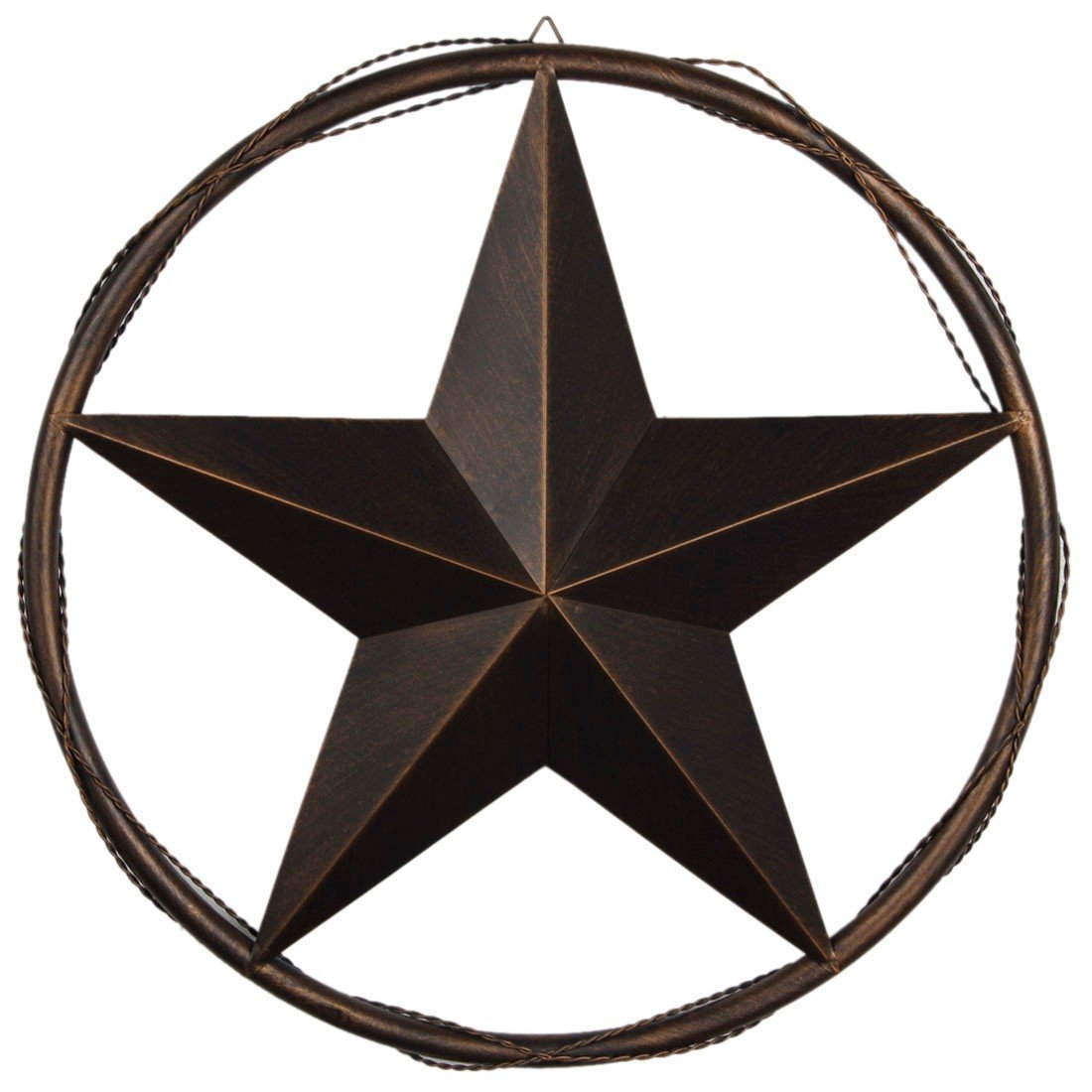 Home Decor Plaques Signs 24 Texas Metal Barn Star Barbed Wire