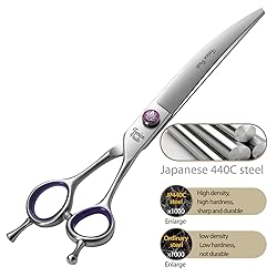 Fenice Peak 7'' Curved Dog Grooming Scissors with