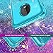 Dzxouui for Moto Z4 Case,Moto Z4 Force case,Motorola Z4 Play Case,TPU Protective Cover for Girls and Women Glitter Bling Sparkle Cute Phone Case for Motorola Moto Z4/Z4 Force/Z4 Play(Teal-Purple)