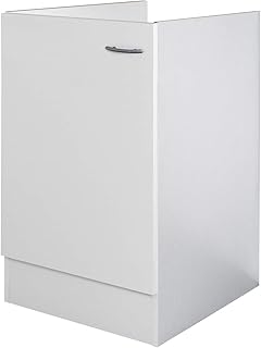 Flex-Well Spülenunterschrank UNNA | Spülenschrank ohne Arbeitplatte | Breite 50 cm | Weiß