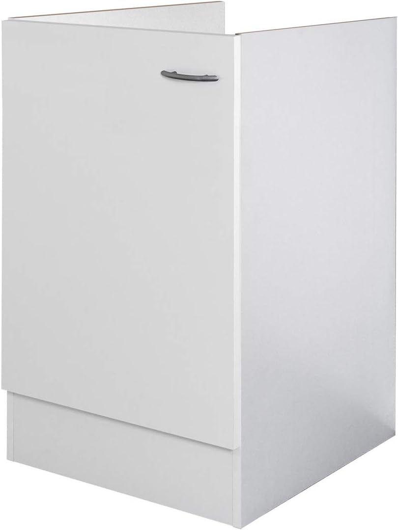 Flex-Well Spülenunterschrank UNNA | Spülenschrank ohne Arbeitplatte | Breite 50 cm | Weiß