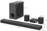 LG S80QR Bluetooth Soundbar with Dolby Atmos 5.1.3 Channel & Wireless Subwoofer view 3