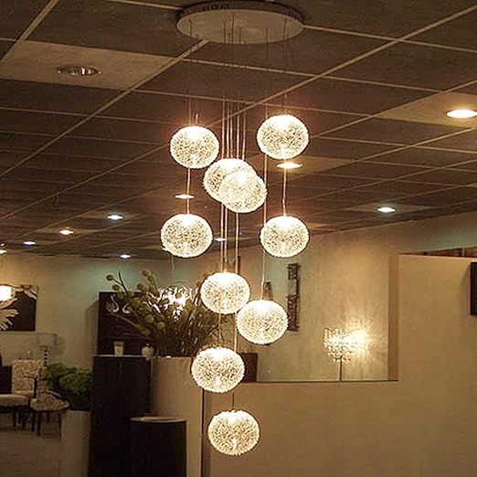 escalera larga globo bola