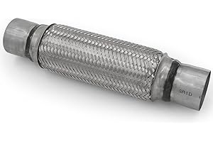 RP Remarkable Power, RK7547 Exhaust Flex Pipe 2.5" x 10" Heavy Duty Stainless Steel 14"OL