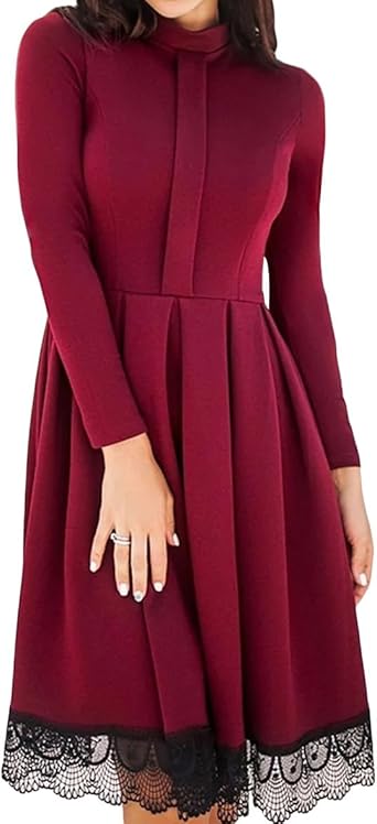 long sleeve skater dress amazon