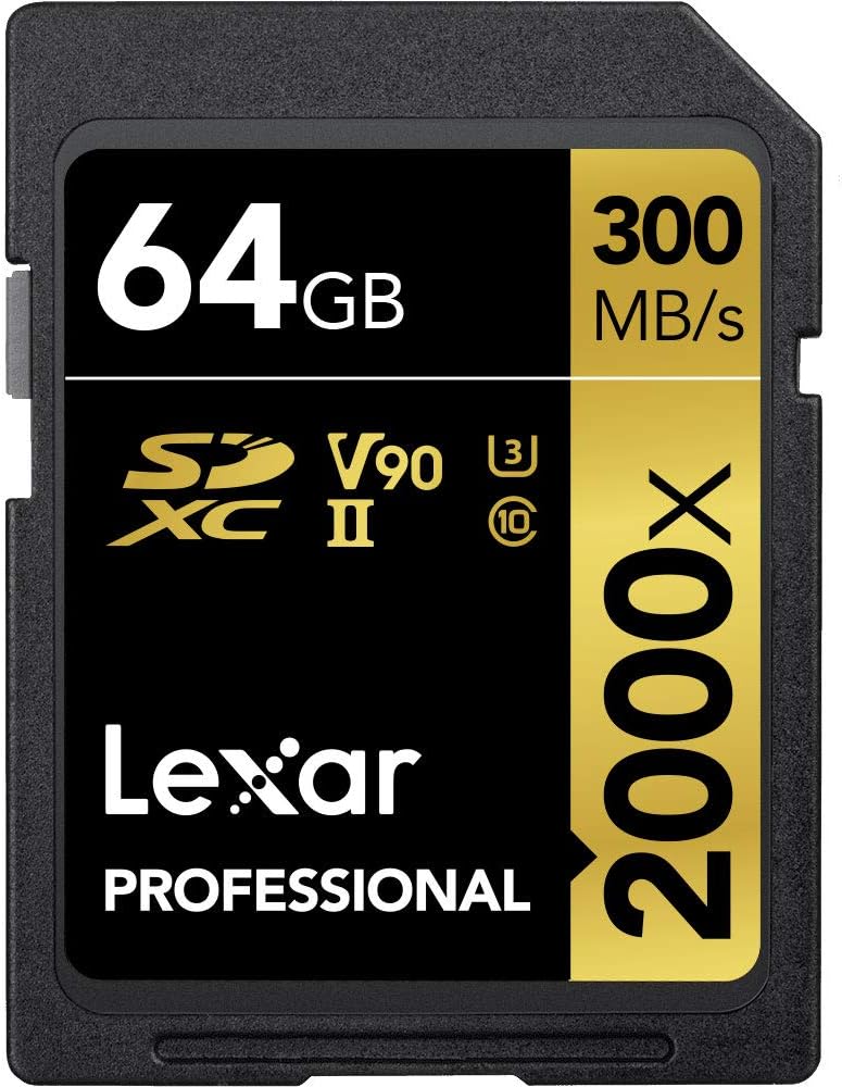 Lexar Professional 2000x 64GB SDXC UHS-II Memory Card with Reader