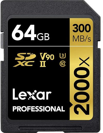 Lexar Professional 2000x 64GB SDXC UHS-II Memory Card with Reader
