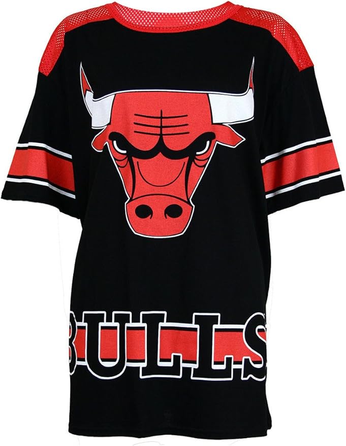 Neue Damen Frauen Varsity American Basketball Bulls 33 Jersey Hemd T