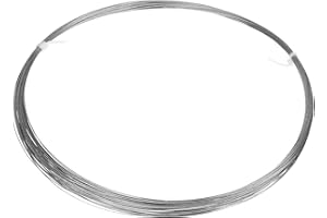 uxcell 1/64"(0.5mm) 304 Stainless Steel Cable Wire Rope 7x7 Strands Core 98ft (30M) Aircraft Wire for Construction Outdoors M