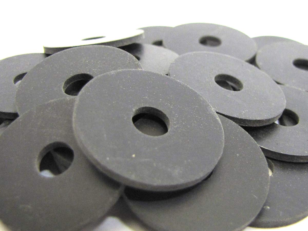 (25 Pack) Endeavor Series Neoprene Rubber Washers 1" OD x 1/4" ID x 1