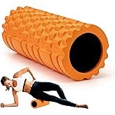 Krightlink Foam Roller High Density 13" Patented Exercise Roller for Deep Tissue Muscle Massage, Muscle Massage and Myofascial Trigger Point Release, Relieves Muscle Pain, Improves Mobility (Orange)