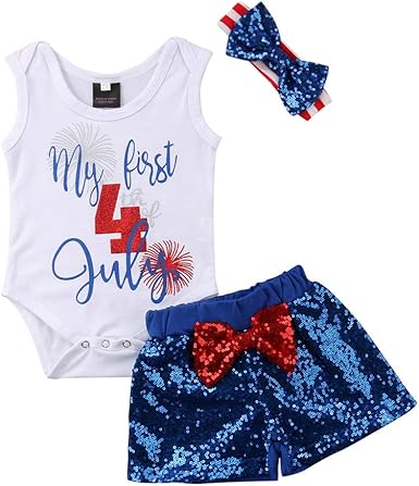 baby's 1st 4th of july outfit