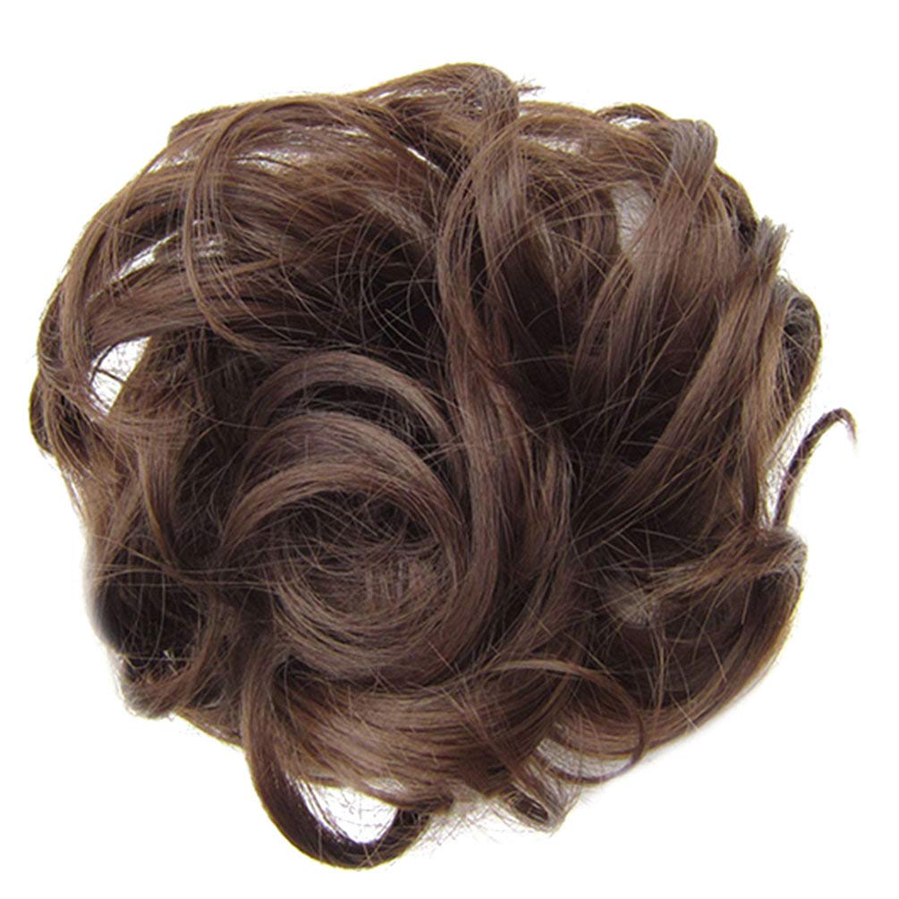 Amazon Com Women Wavy Curly Bun Synthetic Bud Hair Extension