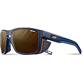 Julbo Shield Glacier Glasses for Men & Women w/Removable Side Shields for Hiking, Snow/Glare - 100% UV Protection