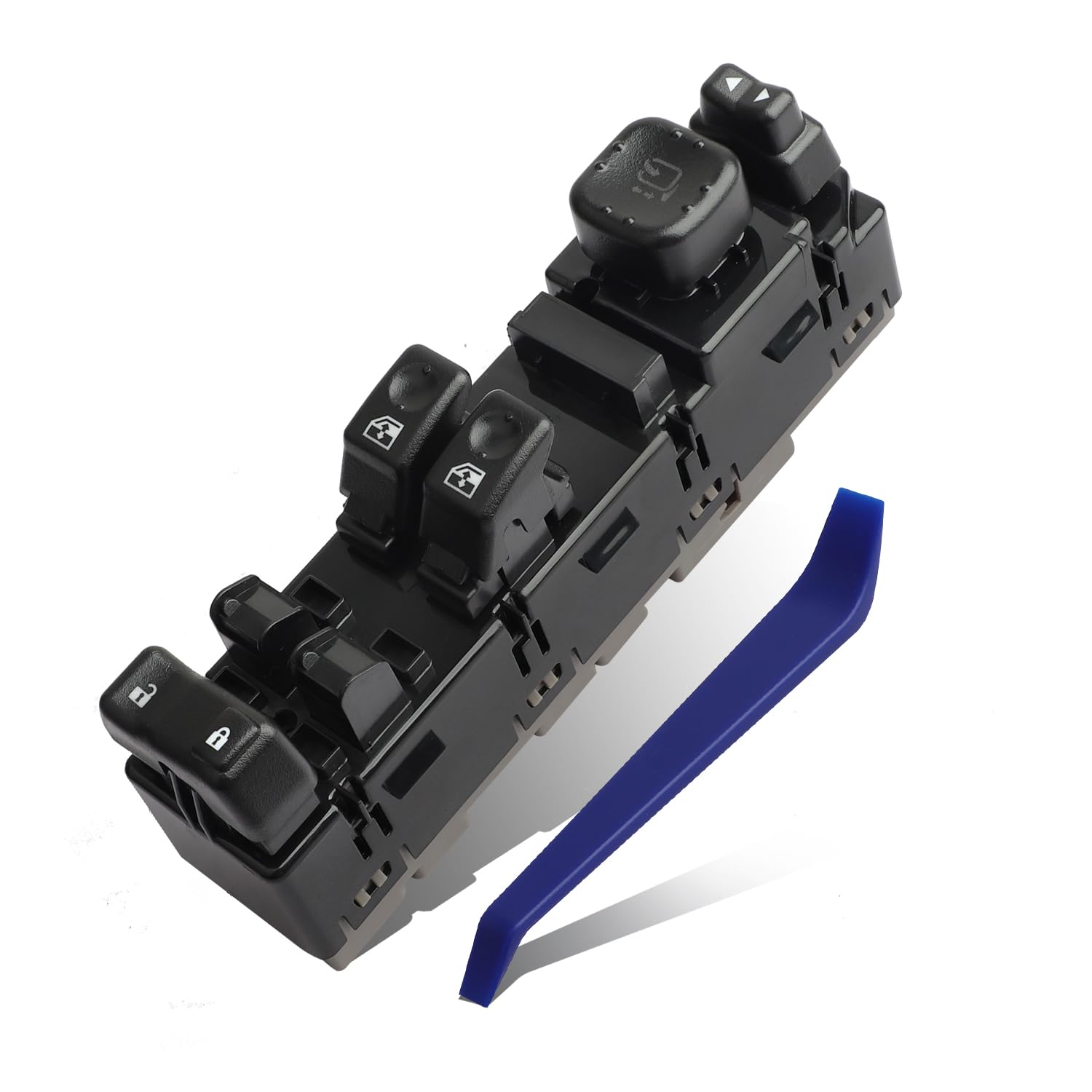 Photo 1 of 15883322 Driver Side Power Master Window Switch with Folding Mirror Module Compatible with 2003-2007 Silvera-do Sierra, Replacement DWS-248 920-024