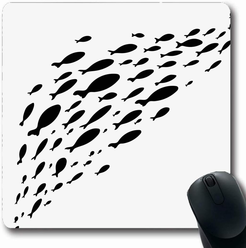 Luancrop Alfombrillas para computadoras Escuela Grupos Azules ...