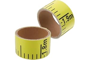 WRITWAA Adhesive Water Level Gauge 2Pcs Sturdy PVC Measuring Sticker for Swimming Pool and Water Tank Use