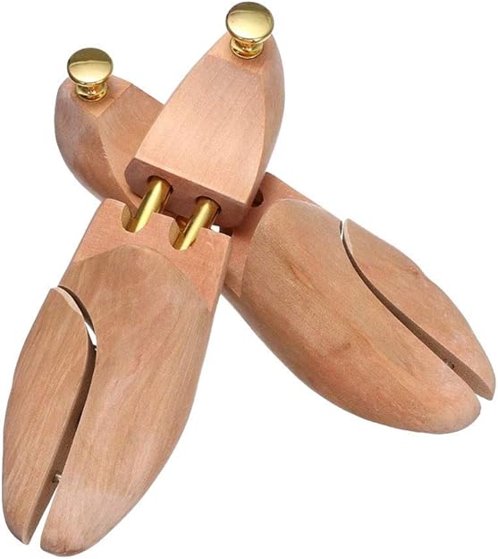Yongqin Shoe Tree Shoe Stretcher Men'S And Women'S Shoe Trees Twin Tube Adjustable Pine Wood