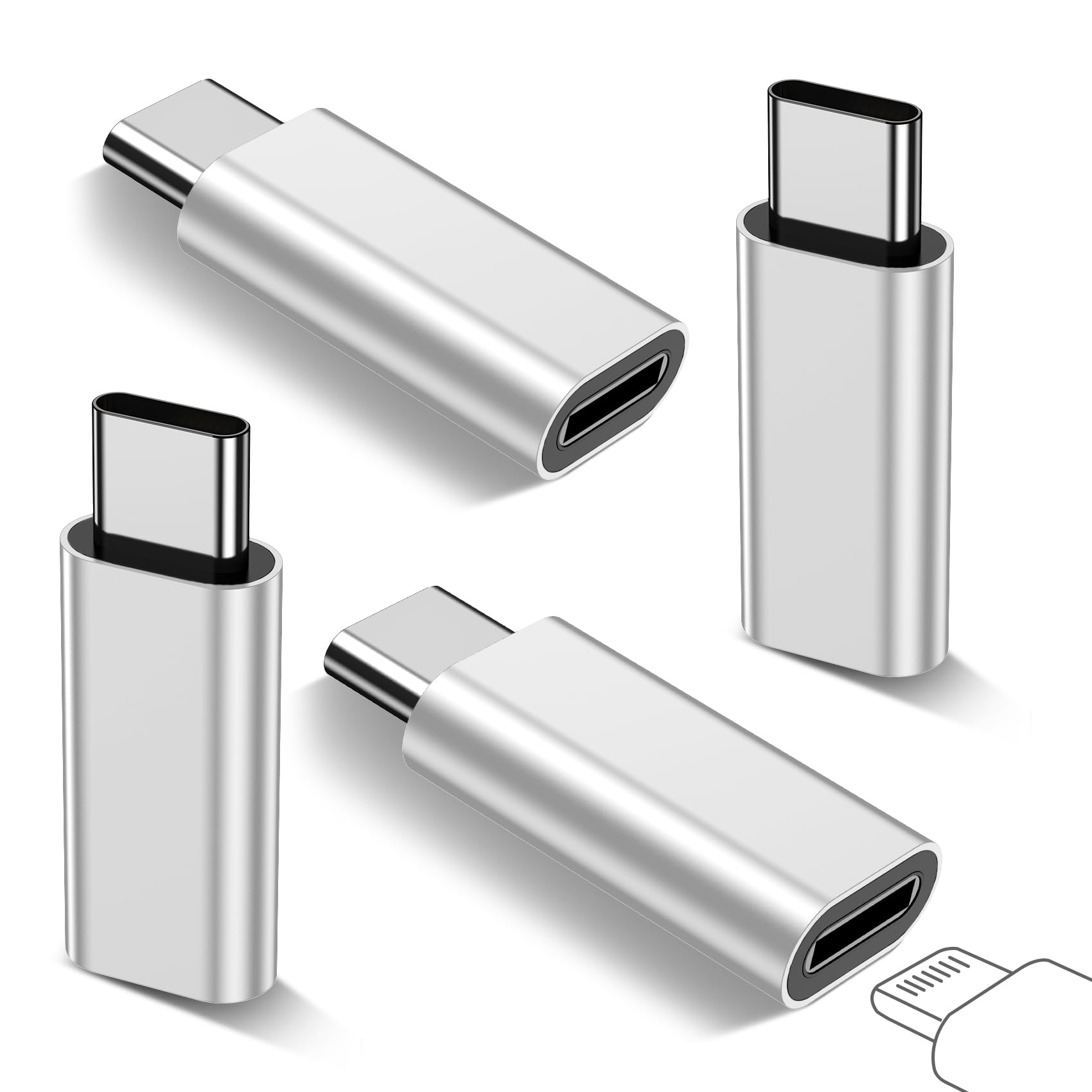 Photo 1 of ????? ???????? Lightning to USB C Adapter for iPhone 17/16/15 Series,iPad Pro,Charging & Data Sync ONLY,Type C Charger Connector,for iPhone 17/16 Charger,17/16 Accessroies,Not for Audio