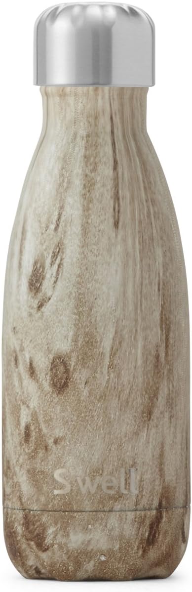 S’well Vacuum Insulated Stainless Steel Water Bottle, 9 oz, Blonde Wood