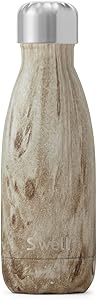 S’well Vacuum Insulated Stainless Steel Water Bottle, 9 oz, Blonde Wood