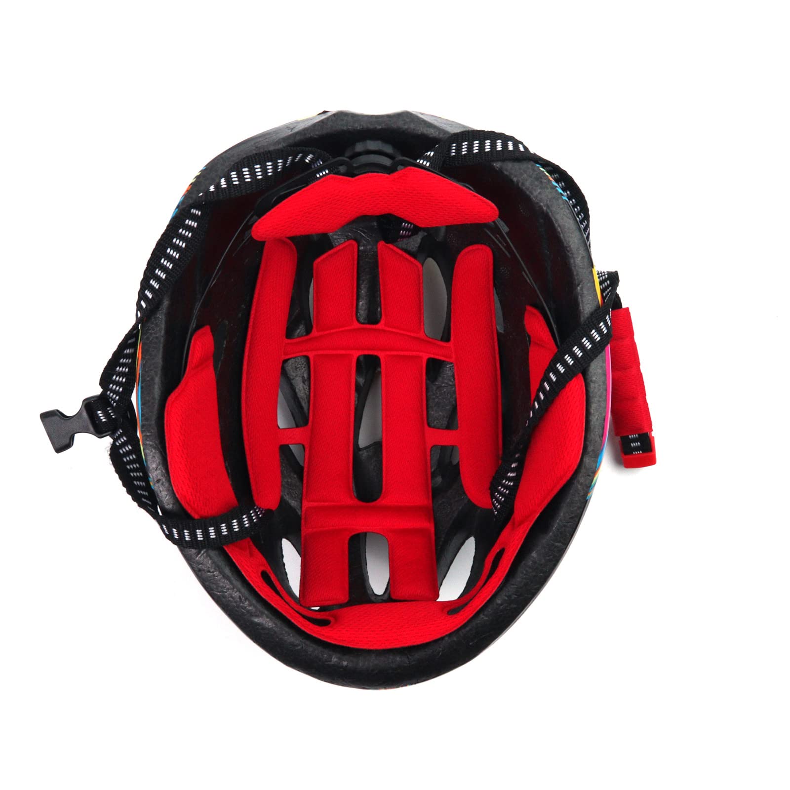 Foam Padding Kit 22PCS Head Protective Liner Inner Pads Bicycle Replacement Universal Pad Cushion Mats for Bike Cycling Riding Sport Helmets (Red)