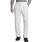 Susclude Mens Pleated Dress Pants Regular Fit Dress Slacks for Men 30"/32"/34" Old Money Vintage Casual Formal Trousers