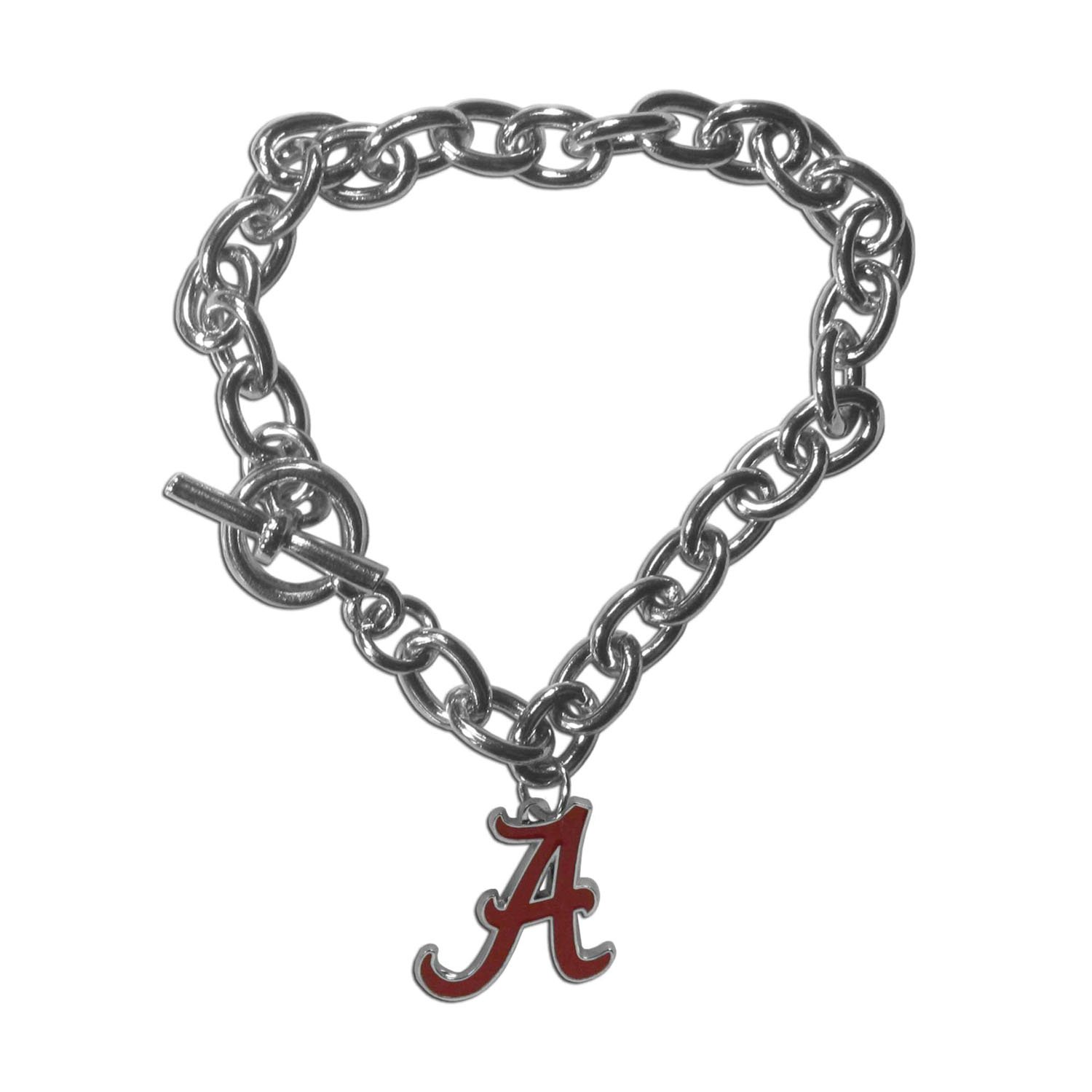 Siskiyou NCAA Sports Womens Alabama Crimson Tide Charm Chain Bracelet One Size Team Color