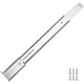 LONTAN 1 Pcs Center Mount Drawer Slides Bottom Mount for Cabinet and Dresser 14 Inch Heavy Duty Drawer Rails 9.74" Extension Glide Track