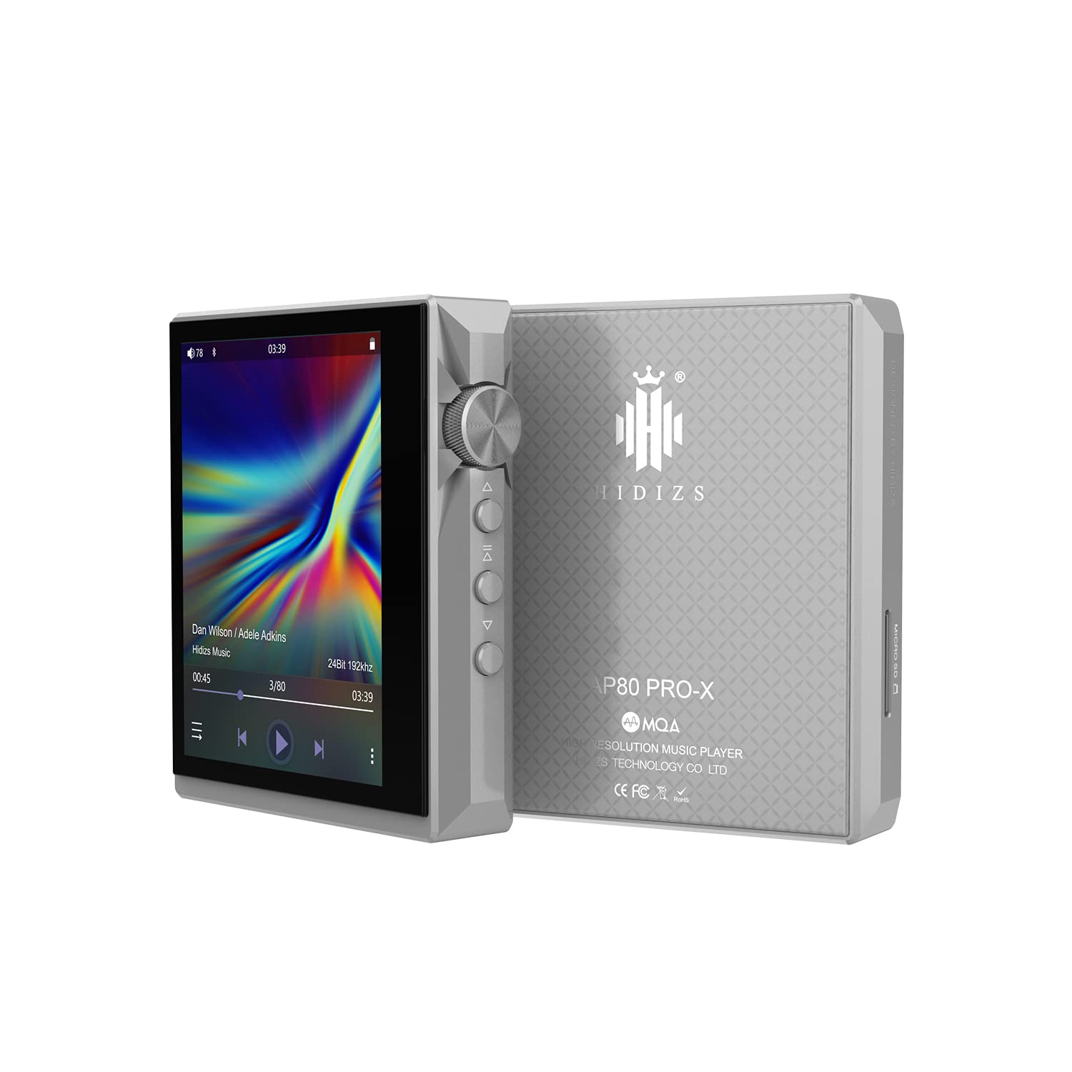 Hidizs AP80 PRO-X Mp3 Players with Bluetooth, Digital Audio Players, Balanced Lossless Music Player, Dual ESS9219C, DAC Chips, Supports MQA 8X/LDAC/apt-X/AAC/USB DAC/DSD256
