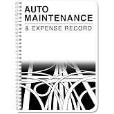 BookFactory Auto and Vehicle Maintenance Log, 5" x 7" Wire-O, 100 Pages | Car Upkeep &amp; Repair Expense Tracker Record Book and Logbook - Made in USA