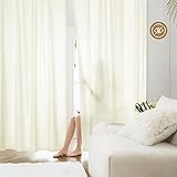 HOMEIDEAS Non-See-Through Cream Yellow Privacy