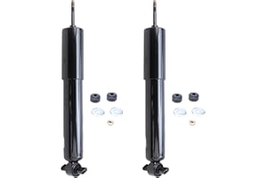 Detroit Axle - RWD Front 2pc Shock Absorbers for 99-06 Silverado Sierra 1500 GMC Chevy [w/o Electronic Suspension], 2 Shock Absorbers Assembly 1999 2000 2001 2002 2003 2004 2005 2006 Replacement