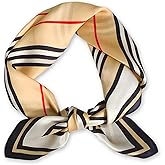 Ciormis 100% Mulberry Silk Scarf-Women's 21''/27''Square Silk Hair Head Scarf Neckerchief with Gift Packaged