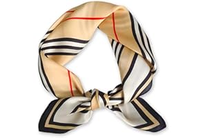 Ciormis 100% Mulberry Silk Scarf-Women's 21''/27''Square Silk Hair Head Scarf Neckerchief with Gift Packaged