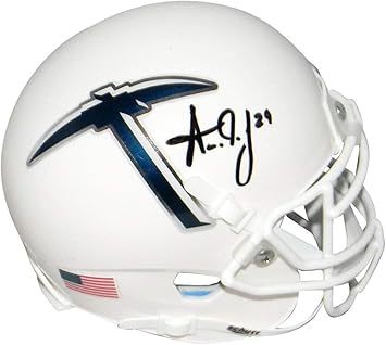 aaron jones autographed helmet