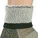 Merino Wool Crew Hiking Sock - Moisture Wicking - Olive Green - Small