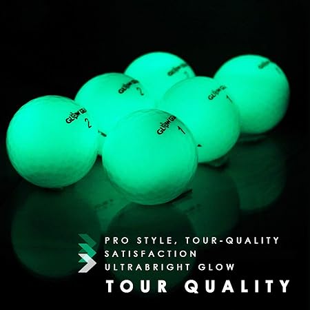 Amazon Com Glowv1 Night Golf Balls Best Hitting Ultra Bright