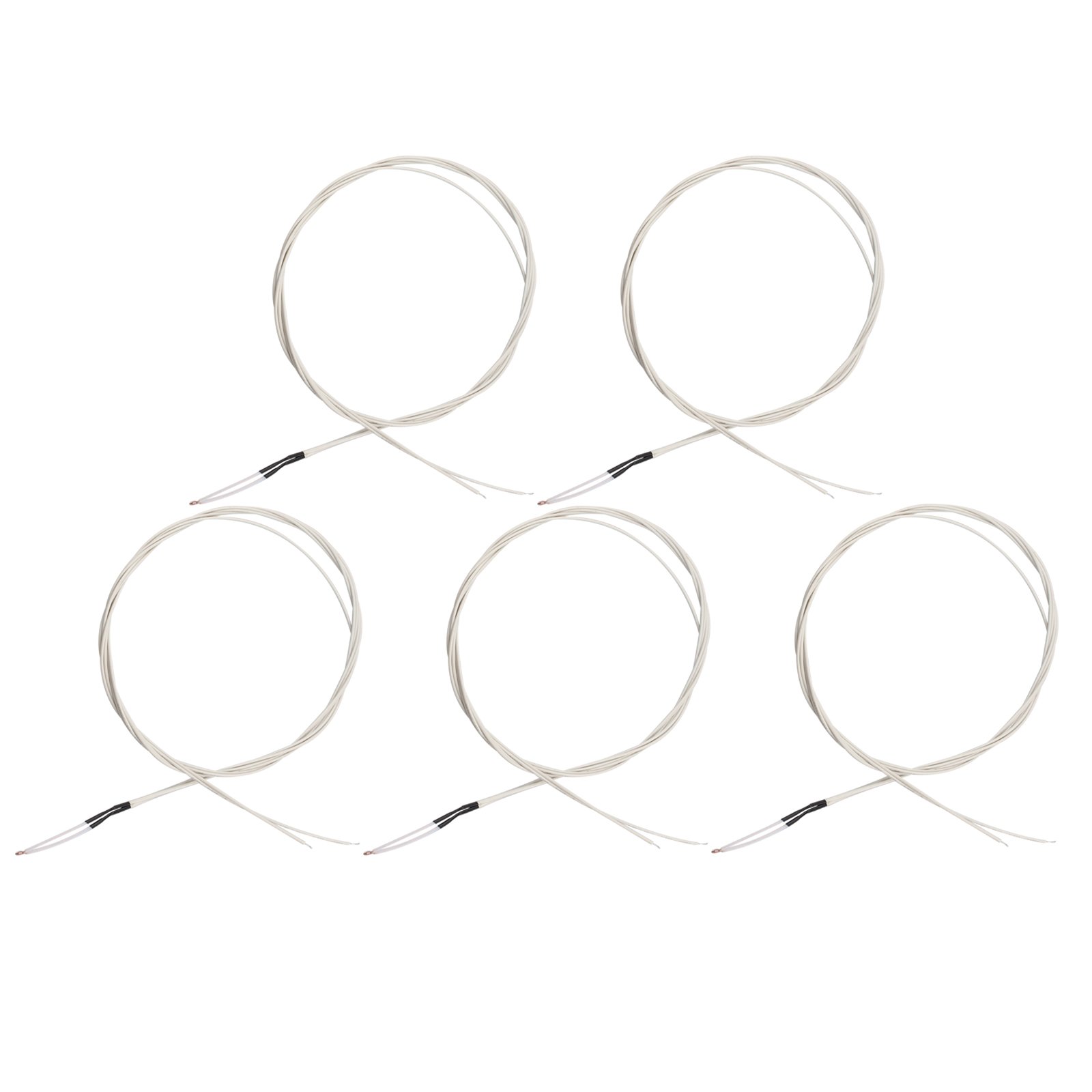 HALJIA 5Pcs 100K ohm NTC Thermistors/Temp Sensor Compatible with RepRap Prusa i3 Anet 3D Printer Kit Replacement Parts