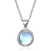 TALYKONG Turquoise/Moonstone Necklace for Women Trendy Christmas Jewelry Gifts for Women