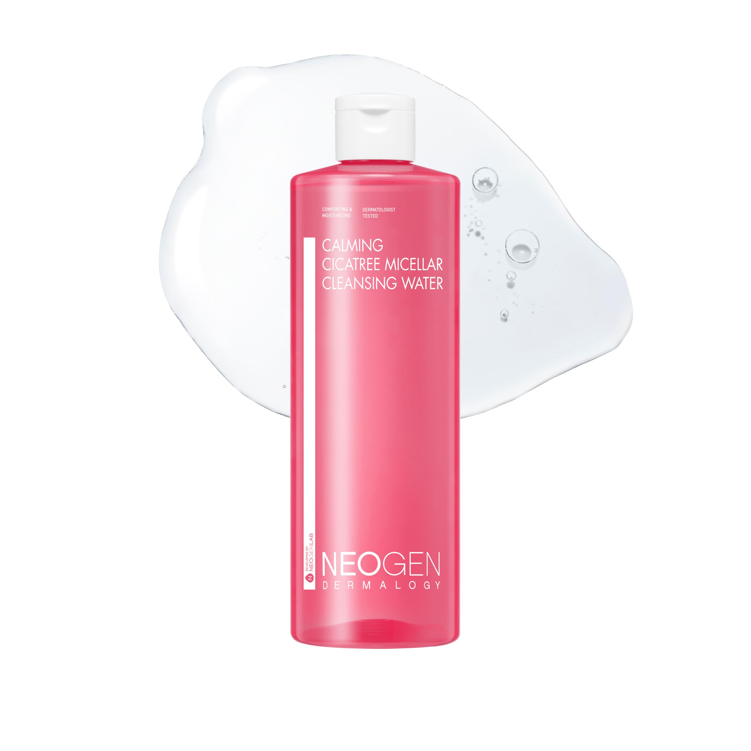 DERMALOGY by NEOGENLAB Calming Cica Tree Micellar Cleansing Water 400 ml / 13.52 fl oz – Gentle Facial Cleanser and Makeup Remover for Sensitive Skin – Korean Skincare