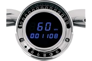 RESTORATION PERFORMANCE Dakota Digital BD-140 Big Dog Speedometer w/Blue Display